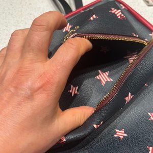 Coach Medium Charlie Backpack Americana Star Print